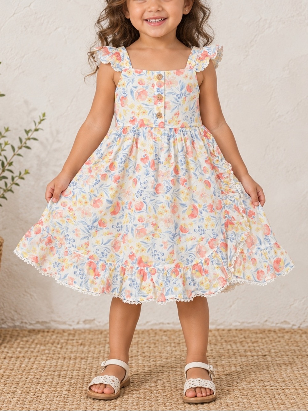 Tommy Bahama Girls Floral Spring/Summer Dress 3T